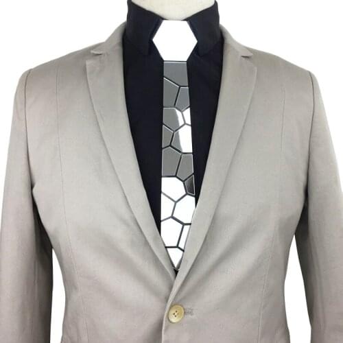 Fashion Accessory Slim Luxury Silver Neckties Men Gifts Wedding Party Feast Night Club TV Show Formal Suits Tie Corbatas Gravata