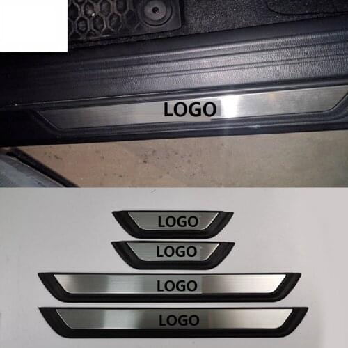 Stainless Steel 4Pcs/Set Car Door Sill Scuff Plate Welcome Pedal Trim Fit Threshold Car Styling For Mazda CX-5 2013-2021
