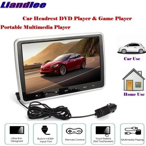 10.1" Car Headrest Head Rest Restraints TFT LED Monitor Screen / Portable DVD Player Game Back Seat Multimedia System