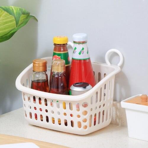 Hangable Storage Basket Bathroom Hanging Baskets Household Plastic Kitchen Bathroom Shower Storage Wall Hanging Basket