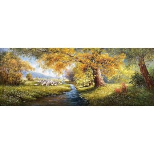 100%HandPainted High Quality Oil Painting on Canvas European-style landscape Canvas Painting Wall Art Picture for HomeDecoration