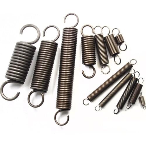 Extension Spring, 2PCS, Customized Steel Small Coil Pull Spring, With Hooks 2mm Wire Diameter*17mm Out Diameter*(60-200)mm
