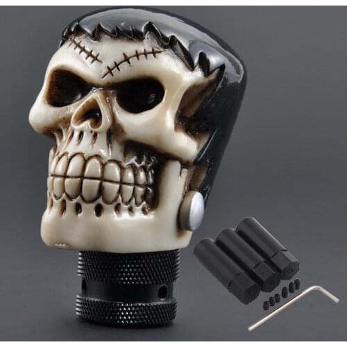 Universal Manual Gear Shift Knob Shifter Lever Skull Head Car Gear Shifter Knob Skull Shifter Lever For Manual Transmission