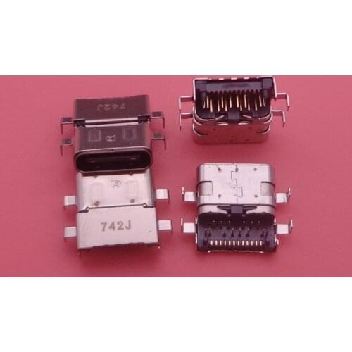 10PCS DC Power Jack for Lenovo ThinkPad E480 E485 E580 E585 R480 E590 TYPE-C Jack DC Connector Laptop Socket Power Replacement