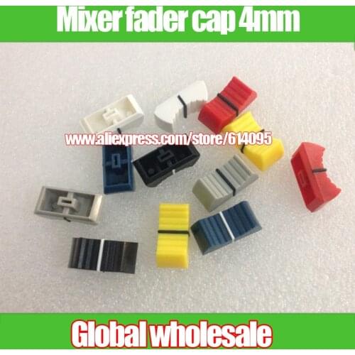 12pcs For Yamaha behringer Soundcraft Mixer Fader Cap / Potentiometer Knob Push Cap / Straight Slide Cap 4MM