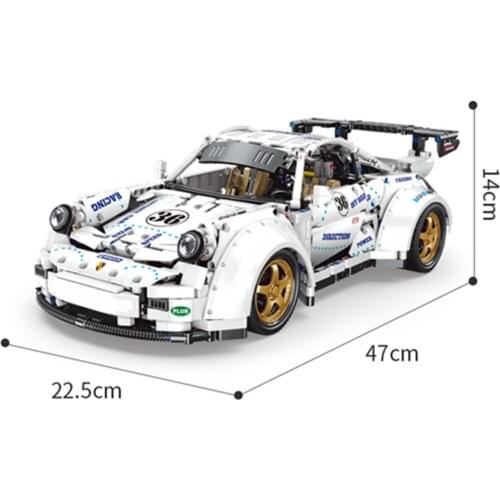 2021 New 2125PCS High-Tech Car The Wide-body Super Sport Racing Fomula Car Technical Model Building Blocks Bricks Kids Toys Gift