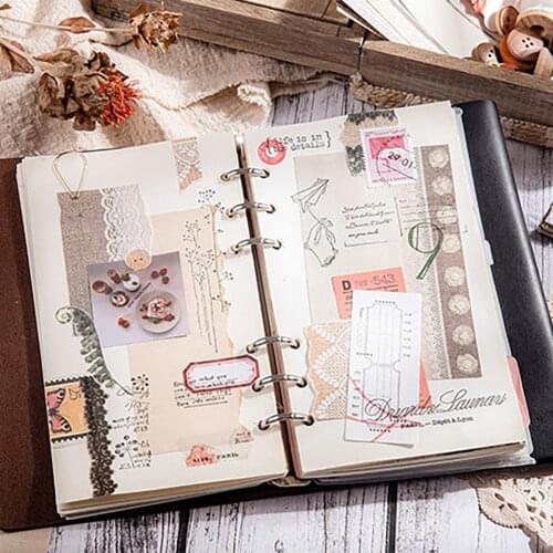 30Pcs DIY Scrapbook Paper Semitransparent Scrapbook Paper Smooth Surface Tearable Lace Scrap Booking Paper Note Paper