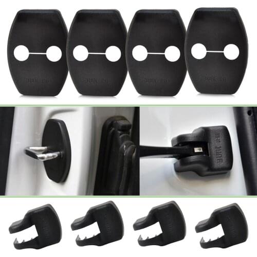 Car Door Striker Lock Cover Stopper Buckle Case Cap Arm Cover Fit For Toyota FJ Cruiser Highlander Yaris 2011 2012 2013 2014