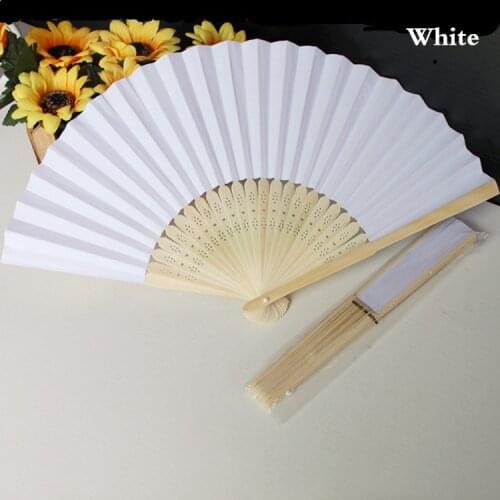Auviderin 50pcs/Lot Paper Fan Personalized Names for Wedding Favors Gift Fan