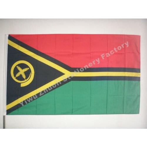 Vanuatu Flag 120 x 180 cm 100D Polyester Large Big Republic of Vanuatu Flags And Banners National Flag Country Banner