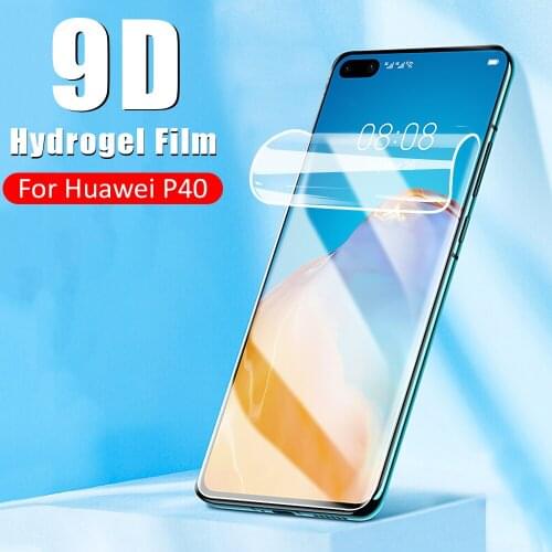 9D For Huawei Mate 40 Pro Sofe Hydrogel Film HD Full Curved Cover Film For Huawei Mate 40 Pro Plus P40 40E Screen Protector Film