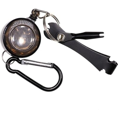 1Piece Knotting Tool Fly Fishing Line Clipper Hook Eye Cleaning needle Line Extractor for Cloth and Belt Holder Tool