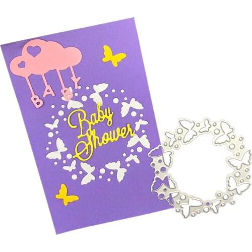 Julyarts Butterfly Garlands New Dies 2021 Card Making Supplies Carbon Steel Material Craft Creative Paper Dies