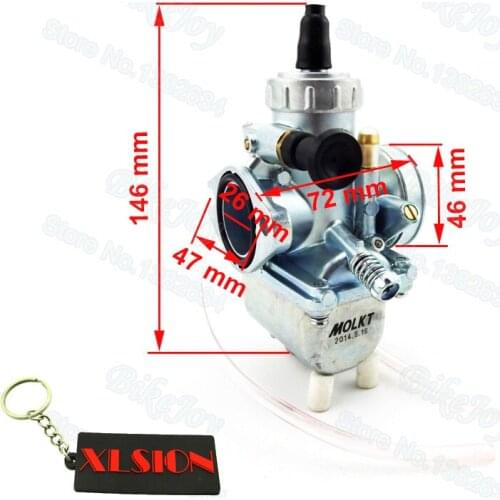 26mm Molkt Carburetor Carb Carby for 110cc 125cc 140cc 150cc Chinese Pit Dirt Bike ATV Quad Buggy Go Kart Motorcycle Motocross