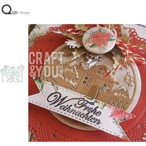 Coconut House Metal Cutting Dies Scrapbooking Handmade Tools DIY Card Make Mould Model Craft Decoration New 2021 Wholesale