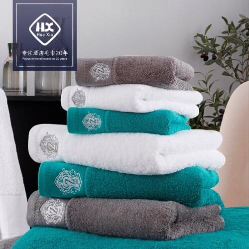 Hot Bathroom Towel Set 100%Cotton Hand/Face/Bath Towel Hotel Shower Towels 3PCS Super Absorbent Soft Towels for Bathroom