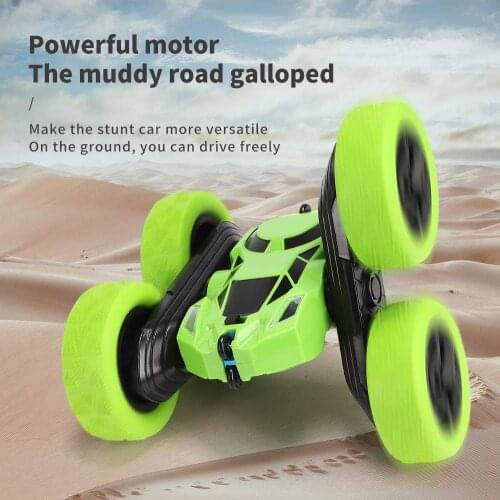 RC Car 2.4Ghz 4CH 1:16 Stunt Drift Deformation Car Rock Crawler Radio Control Car 360 Degree Flip RC Vehicle Toys with LED Light