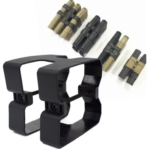 Tactical M4 Rifle Dual Magazine Coupler Link Clip M4 HK416 Rifle Magazine Mag Coupler Speed Loader Airsoft Parallel Connector