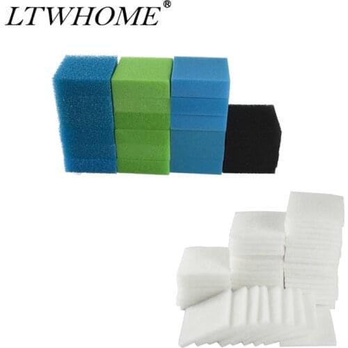 LTWHOME Value Pack of Fine, Carbon, Coarse, Medium and Poly Filters Set Fit for Juwel Jumbo / BioFlow 8.0/ XL