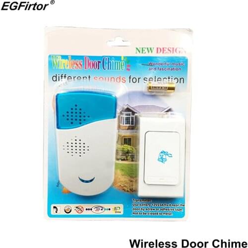 Security Alarm Intercom Doorbell Smart Home Door Alarm System Battery Wireless Chime Gate Alarm Doorbell Long Range Remote