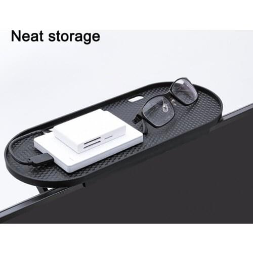 Organizer Convenient Desktop Stand TV Display Shelf Sturdy Storage Shelf Multifunctional for Desk