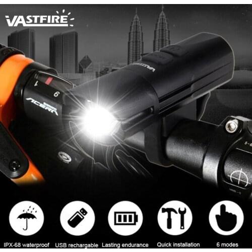 USB Rechargeable Front Bike Headlight XM-L2 U3 LED Bicycle Lamp MTB Safety Night Cycling Light Waterproof Headlamp