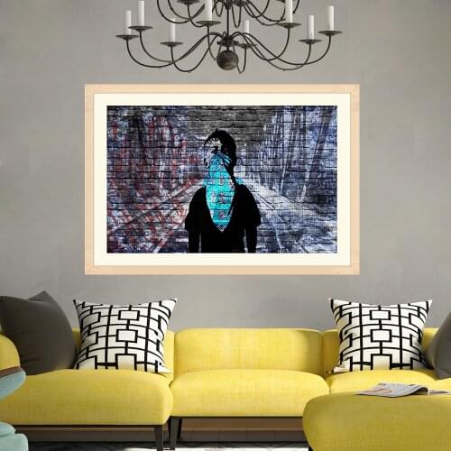 Poster I Want Change Graffiti Man Drawing Street Pop Art Banksy Hope for Peace Wall Pictures for Living Room Drop Shipping