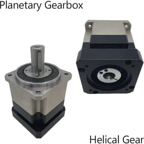 70 :1 Helical Gear Planetary Ratio 3-100 Reducer Gearbox 19mm Input 22mm Output 6000rpm for 90mm 750W 1KW AC Servo Motor Robot