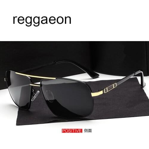 Luxury square sunglasses polarized mens film silver-plated lenses UV400 sunglasses driving cool