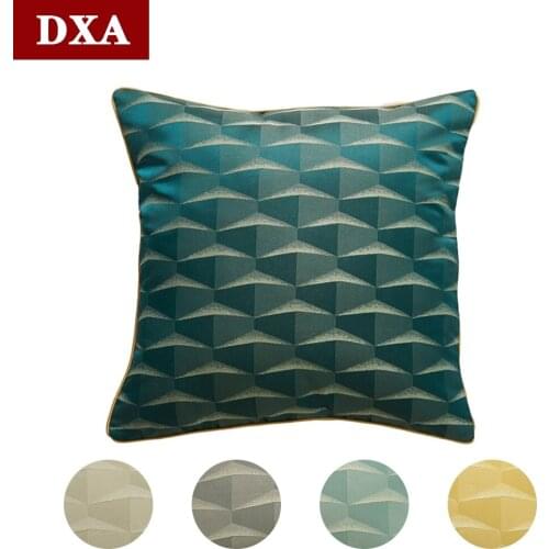 Luxury Jacquard Throw Pillow Cases Geometric Modern Home Decorative Cushion Covers 45x45cm Pillowcase for Sofa