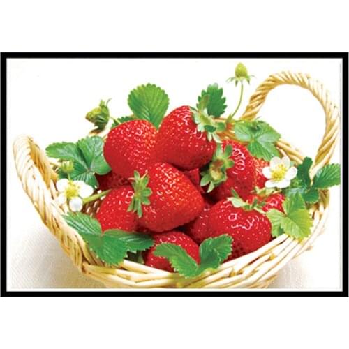 Rose Vase Flower Basket Printed Fabric 11CT Cross Stitch Full Kit DIY Embroidery DMC Threads Handiwork Craft Sewing Decor