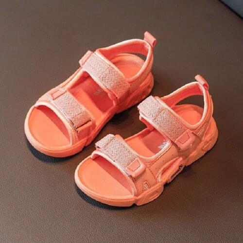 Girls Boys Sandals Kids Sports Sandals With Buckles Soft Comfortable Fashion Children Beach Shoes Hot Sale 2020 Summer