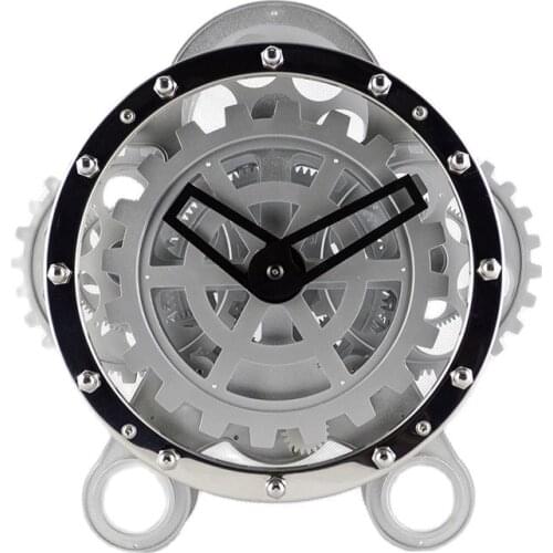 Nordic Luxury Wall Clock Gear Metal Silent Retro Living Room Vintage 3d Table Watch Mechanical Clock Bedroom Zegar Gift Ideas