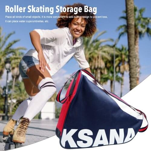 Skate Bag Waterproof Scratch-Resistant Wear-resistant Large Capacity Shoulder Roller Skating Storage Bag Skating Accessories
