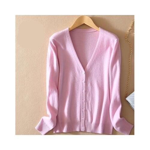 Super Soft Cashmere Cardigan Sweaters Women jacket 2021 Autumn Winter Korea Knitted jersey jumper pull femme hiver to Cardigans