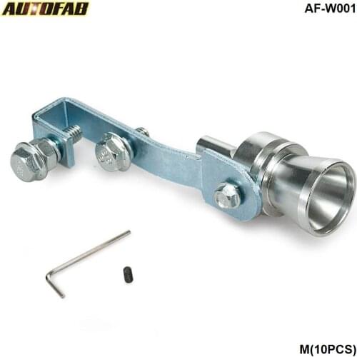 Universal Car Turbo Sound Whistle Muffler Exhaust Pipe Blow off Vale BOV Simulator Whistler Size M 10PCS/LOT AF-W001