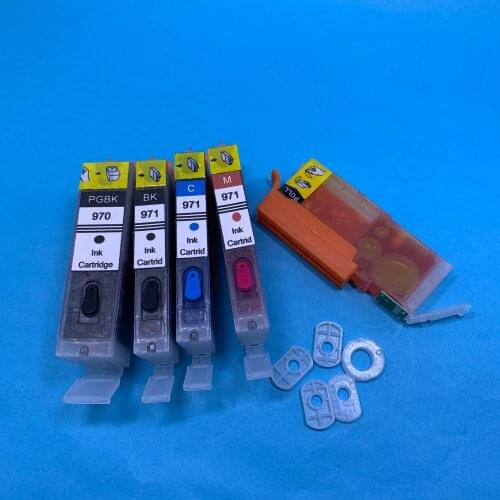 YOTAT 5pcs Full PGI-970XL Refillable ink cartridge PGI-970 CLI-971 for Canon PIXMA MG7790 MG5790 MG5795 TS5090 TS8090