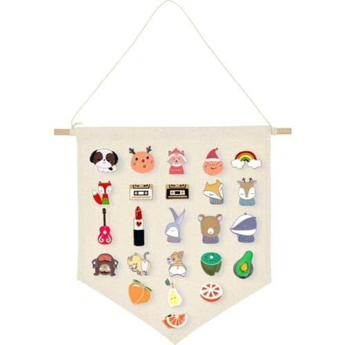 David accessories Badge Display Blank Cotton Pin Wall Display Hanging Pennant Banner Badge Lapel Wall Decoration,1Yc8407