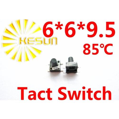1000PCS 6X6X9.5 SMD Tactile Tact Mini Push Button Switch Micro Switch Momentary