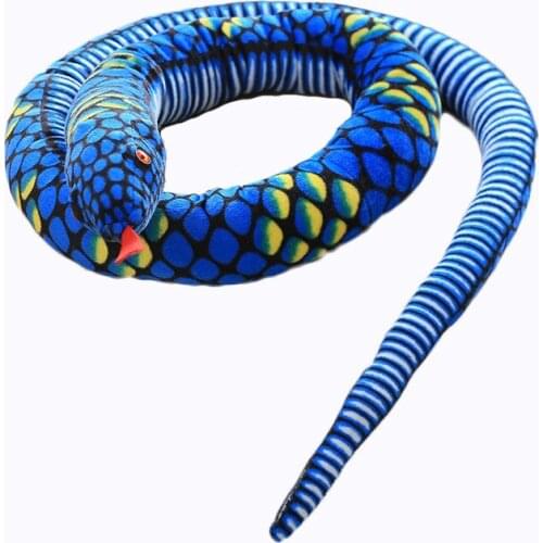 2.8M Large Simulation Snake Plush Toys Adult Pranks Halloween Teasing Tricks Props Horror Doll Long Soft Animal Funny Plush Toys