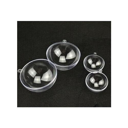 50psTypes 10cm Transparent Ball Christmas Clear ball Romantic Design Xmas Decorations