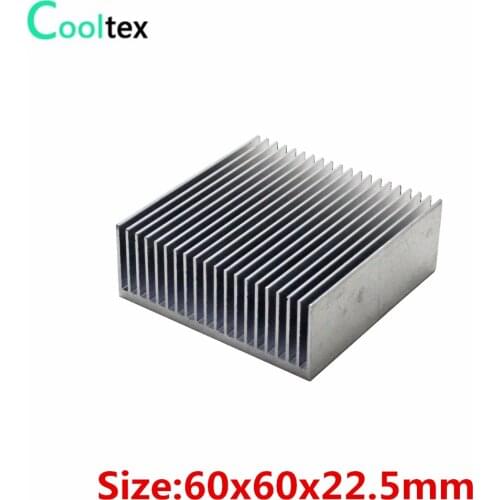 60x60x22.5mm Aluminum heatsink radiator Heat Sink COOLER cooling for electronic Chip LED heat dissipation
