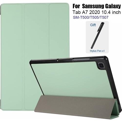 Case For Samsung Galaxy Tab A7 2020 SM-T500 T505 T507 10.4" Smart Cover Funda Ultra Slim Magnetic Folding Skin Stand Shell+Gift