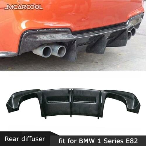 For BMW E82 Rear Bumper Diffuser Carbon Fiber/FRP Lip Guard Material Fit for BMW 1 Series E82 1M Base Coupe 2 Door 2011