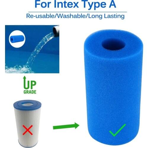 Swimming Pool Foam Filter Sponge Reusable Biofoam Cleaner Water Cartridge Sponges for Intex Type A re-used Cleaning Accessories