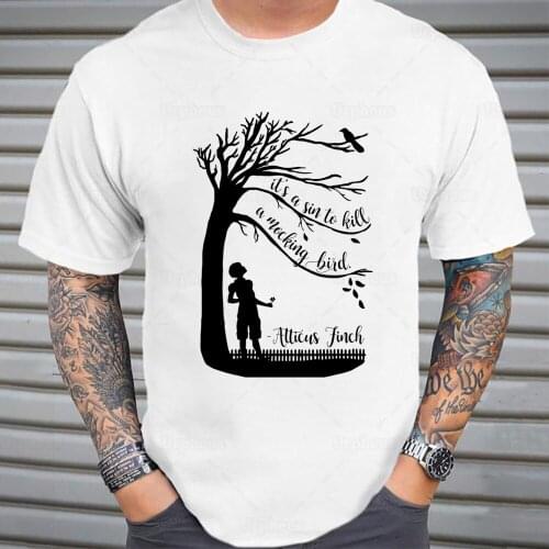 How To Kill A Mockingbird Inspired T Shirt Atticus Finch Kill A Mockingbird Literature Reader Novelty 100% Cotton Shirt