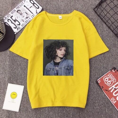 New Fashion T Shirt Women Summer Cool Girls Print Short Sleeve O Neck Cotton Spandex Women Top Slim Fit Soft Streetwear Tshirt