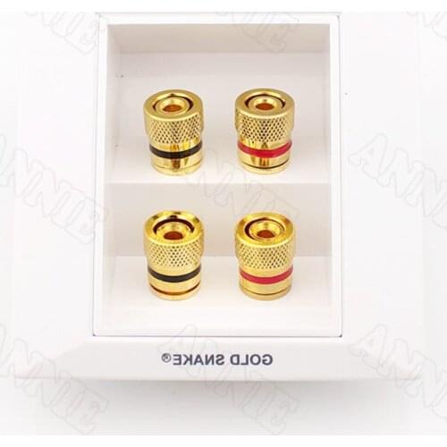 2 pcs Genuine audio panel 4-bit speaker junction box banana seat terminal block audio panel socket