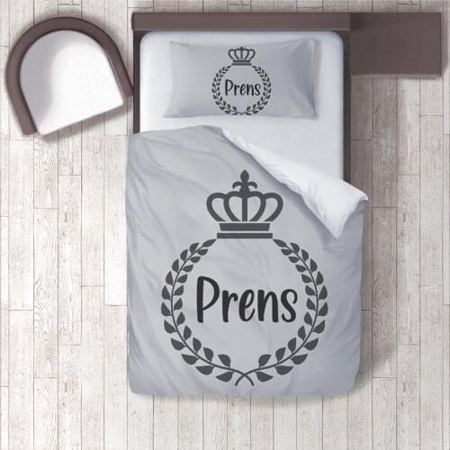 Duvet Cover Set Bedding Set Pillow Case for Baby and Kids Room 3D Printed Gray Prince Model 230