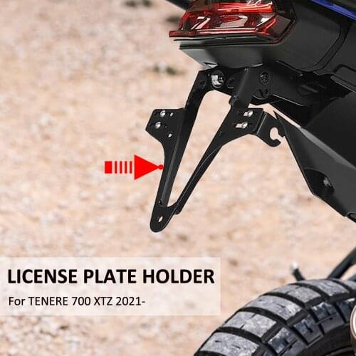 For Yamaha Tenere 700 Tenere700 2020 2021 NEW Motorcycle Accessories Rear License Plate Holder Bracket